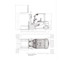 1 Tonne Elektrostapler mit Blei-Säure-Batterie